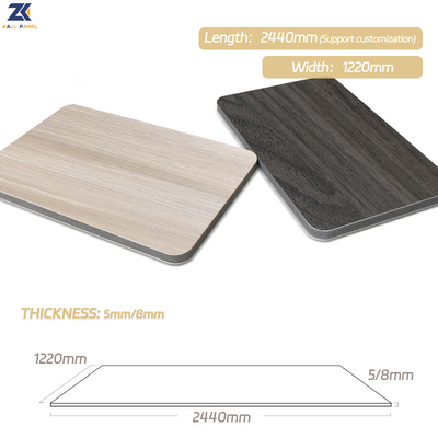 Qualità Il legno di legno impermeabile ed insonorizzato del grano impiallaccia i pannelli di parete del PVC Fabbrica