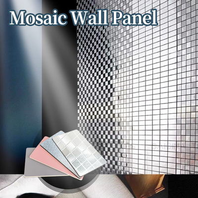 Qualità Nuovi prodotti Interni Decorativi Pannelli murali in metallo Mosaico Bambù Carbone di legno Pannelli di rivestimento Fabbrica