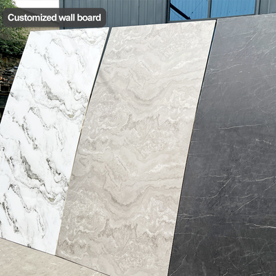 Qualità 5mm / 8mm Interni Decorativo PVC Marmo Foglio Bambù Carbone di Parete Fabbrica