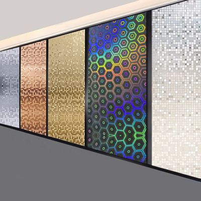 Qualità Pvc Board Laser& Mosaic Serie Bambù Carbone di legno Veneer Interni Decorazione pannello murario Fabbrica