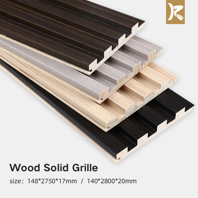 Qualità Pannello di parete di legno solido della scanalatura di legno della griglia del pannello di parete di protezione dell'ambiente Fabbrica