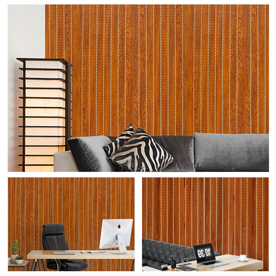 Qualità Pannello di parete insonorizzato a prova di fuoco decorativo di WPC 1.22*3m 1.22*2.8m Fabbrica